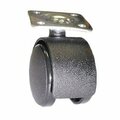 Handyct Furniture Caster 1-5/8 in. Wheel Height - Plate Mount Type - Black FT53014-100-00